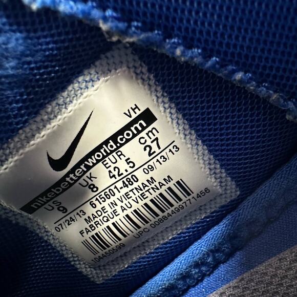 Nike Mens size 9 Roshe Run Sneaker Boot Game Royal Atomic Orange Running Sneaker - Picture 10 of 11